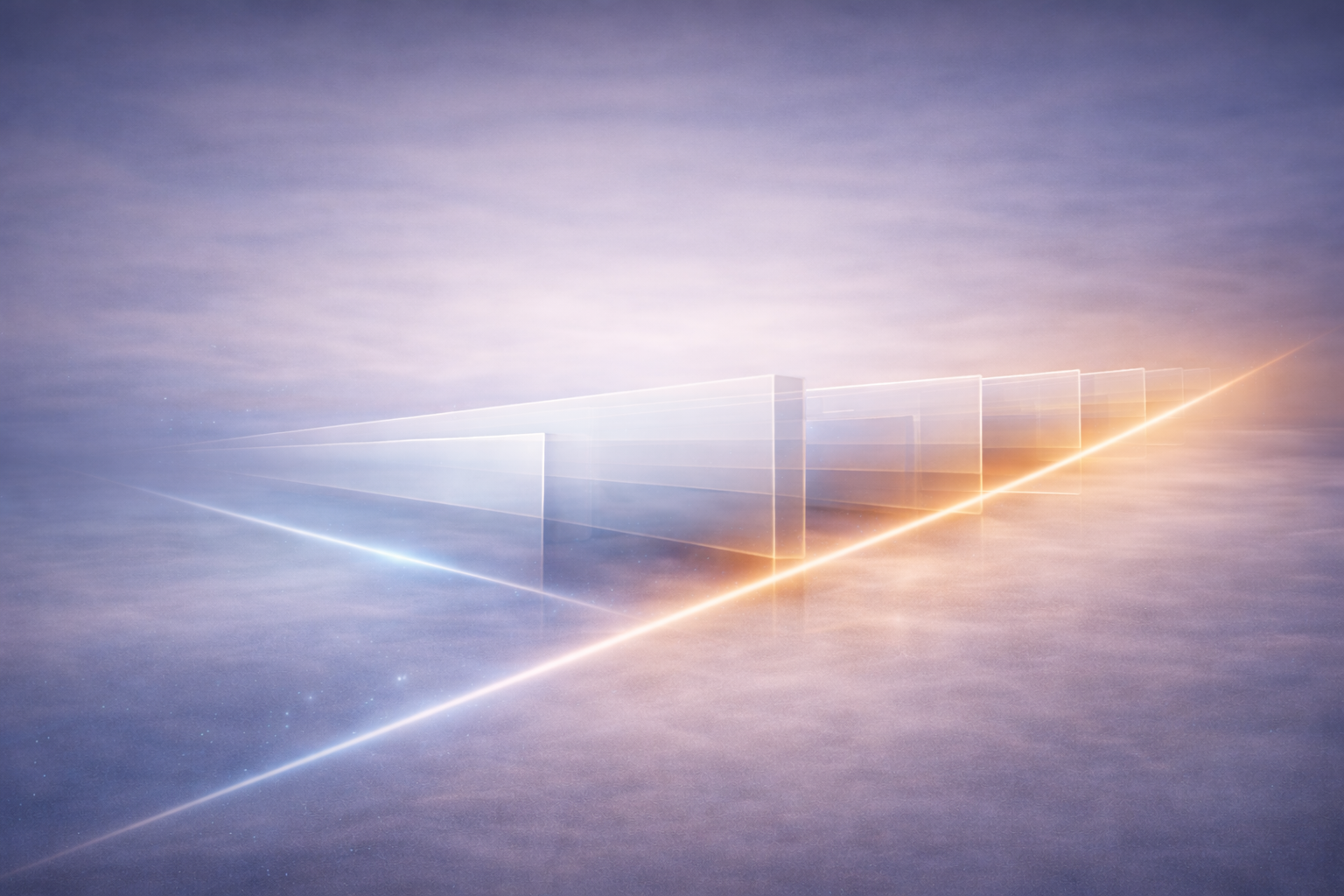 Trust boundaries illustrated as a diagonal governance line