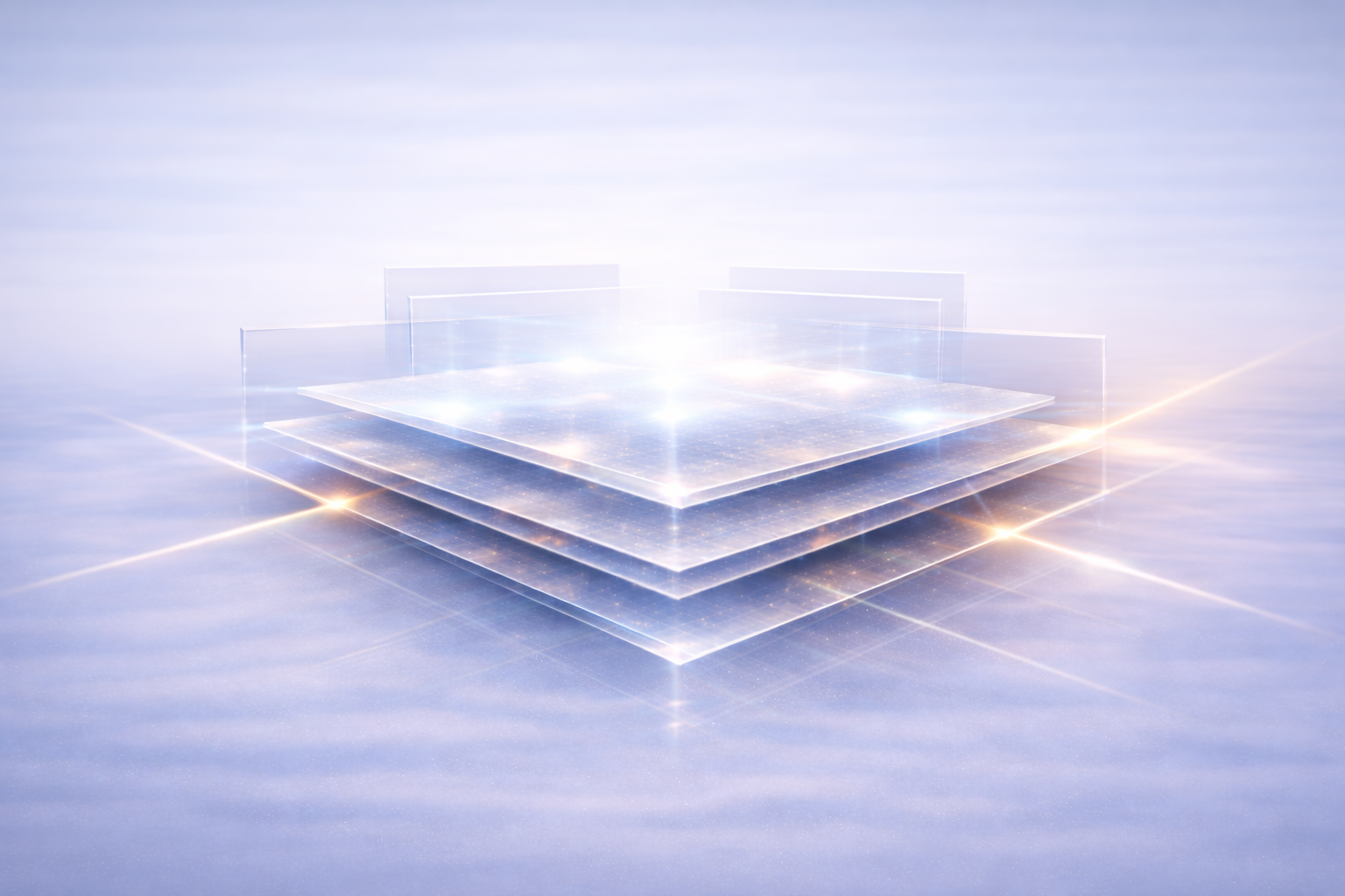 Layered trust surfaces illustrating enforceable guardrails